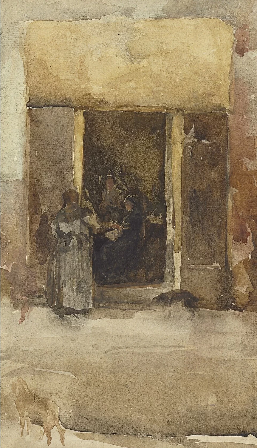 Ames McNeill Whistler - Figure su una porta
